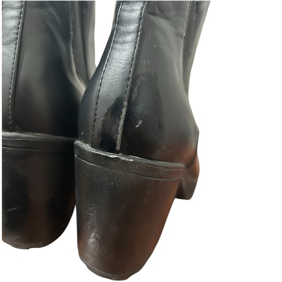 Rue 21 Berry Vegan Leather Chunky Boots Sz 8 - Picture 11 of 14